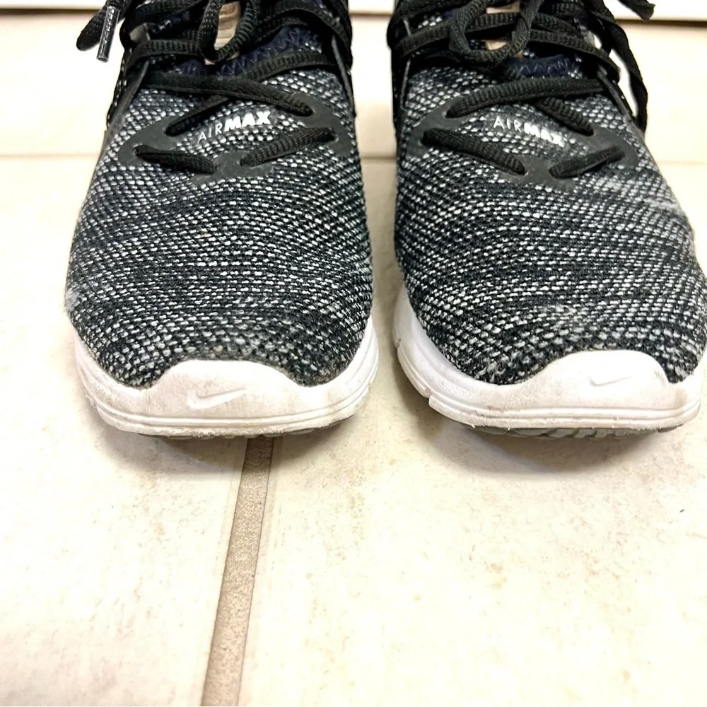 Nike Air Max Sequent 3 Black White-Dark Grey women’s size 7.5